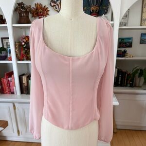 Wilfred ARITZIA Soft Pink Blouse